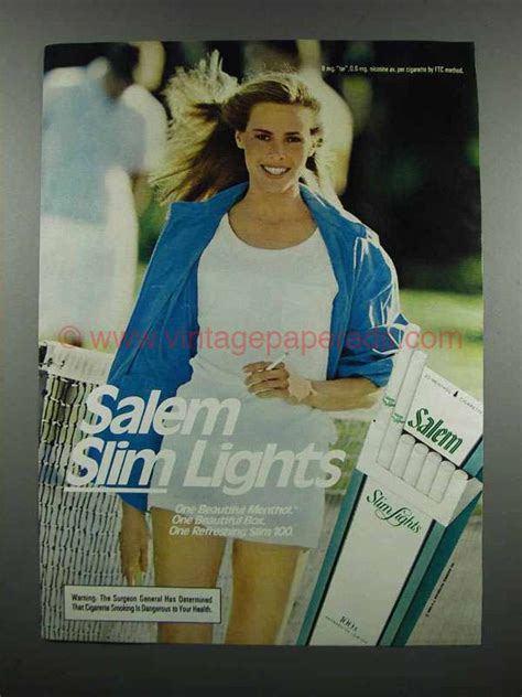 1983 Salem Slim Lights Cigarettes Ad Du0052