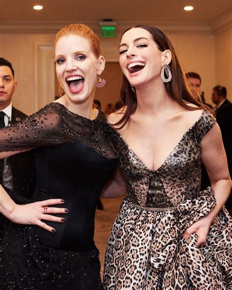 Pin By All Stars On A Anne Hathaway X Jessica Chastain Anne