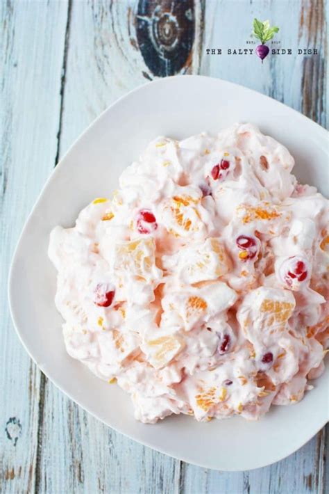 Ambrosia Salad With With Cool Whip Fruit And Marshmallows Is A Perfect