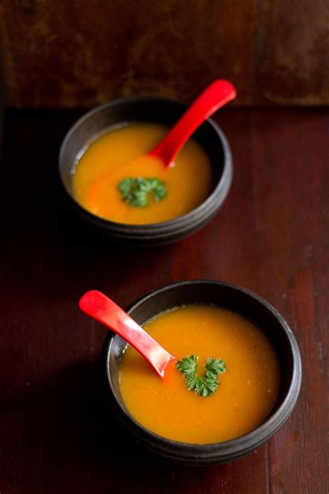 Tomato Carrot Soup Dassana S Veg Recipes
