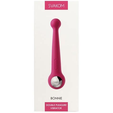 svakom bonnie double head flexible g spot and clitoris pleasure vibrator plum red sex toys at