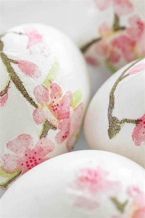 How To Decoupage Easter Eggs Sugar And Charm