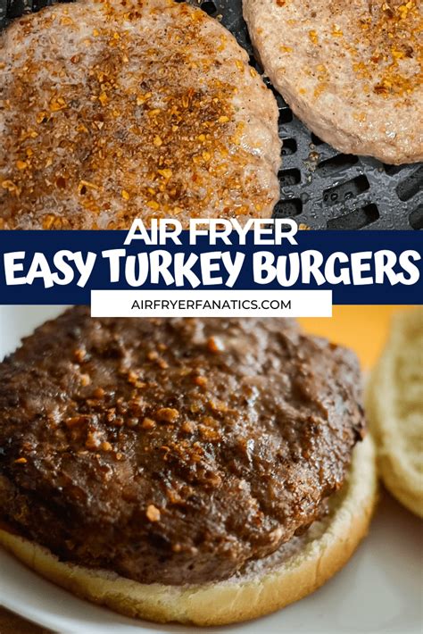 Air Fryer Turkey Burgers Air Fryer Fanatics