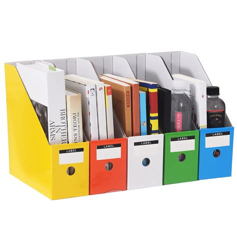 Buy 5pcs Magazine File Holder Sturdy Cardboard Folder Holder