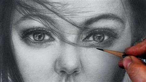 [timelapse]how to draw shade realistic face with graphite pencils step by step youtube