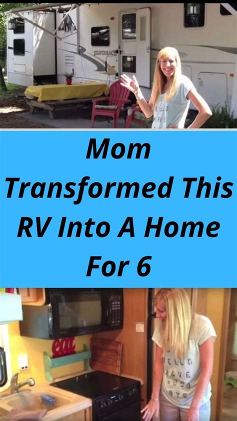 mom transformed this rv into a home for 6 the master bedroom is truly a must see artofit