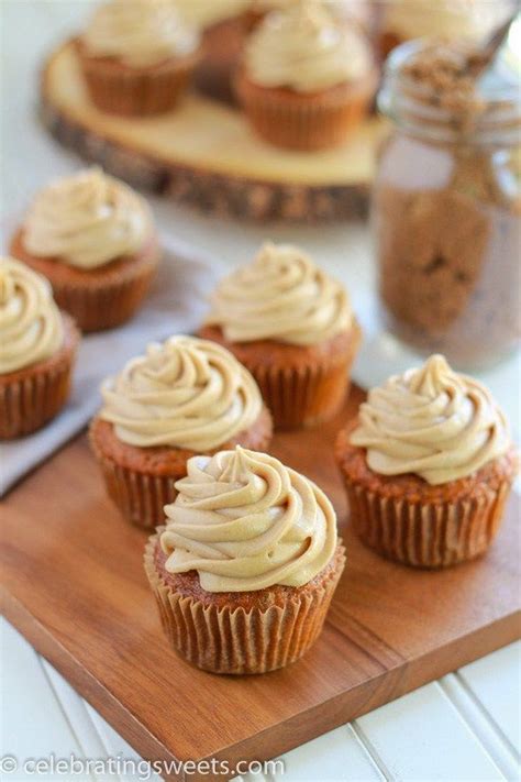 Carrot Cake Cupcakes With Brown Sugar Cream Cheese Frosting With