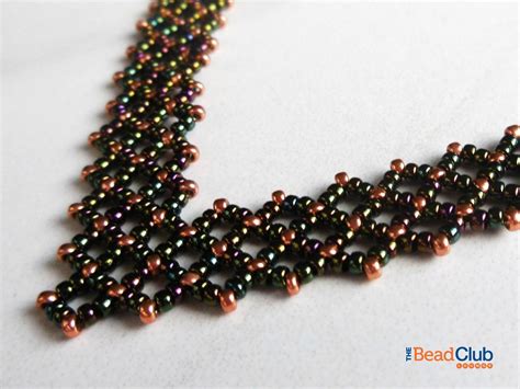 Seed Bead Necklace Pattern Right Angle Weave Tutorials Etsy