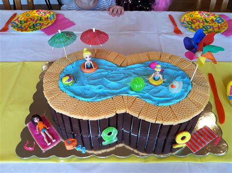 Swimming Pool Birthday Cake Designs Iar Ekag