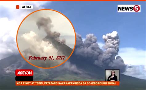 Watch Mayon Volcano Spews Less Lava But More Ash Experts Remain Watchful