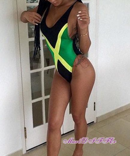 Sexy Caribbean Jamaica Flag One Piece Swimsuit Swimwear Size M L Xl Xxl From Braces 3240