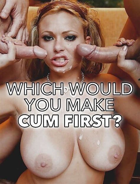 Blonde Which Cock Cums First Sissy Caption Constantlytoomuch