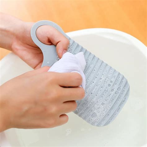 Portable Underwear Washboard Plastic Washing Board Mini Socks Washboard Clothes Cleaning Tools