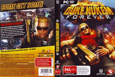 Duke Nukem Forever 2011 Pc Games Cd Label Dvd Cover
