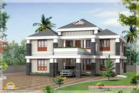 2914 square feet 4 bedroom modern sloping roof style house architecture by purple builders, thodupuzha, kerala. Trendy 4 bedroom Kerala house design - 3080 Sq.Ft ...