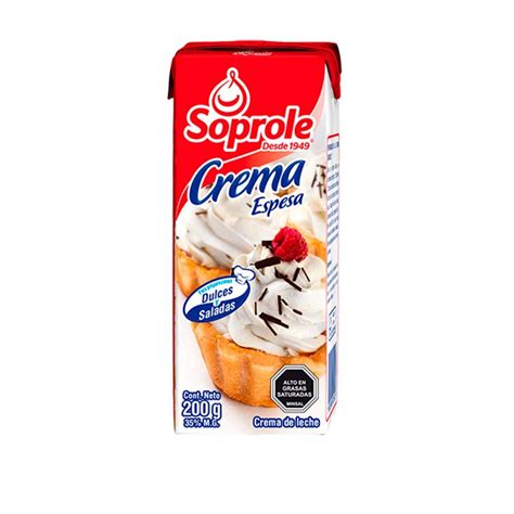 Crema Espesa Soprole 200 Gr Supermercado Cugat