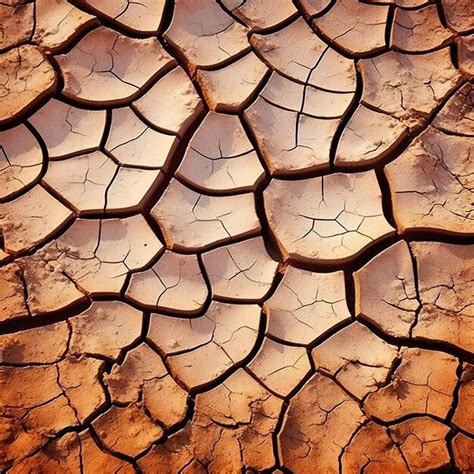 Premium Ai Image Cracked Earth Texture Background