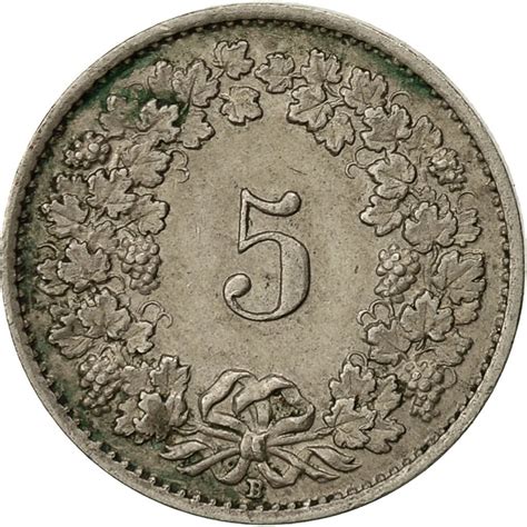 Five Centimes Rappen 1920 Coin From Switzerland Online Coin Club