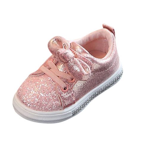 Toddler Glitter Shoes Baby Girls Boys Sequins Sneakers Sport Running