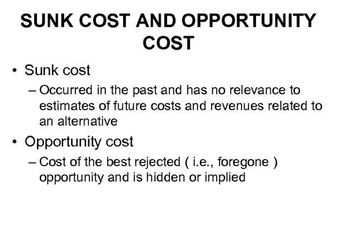 Chapter 2 Cost Concepts And The Economic Environment
