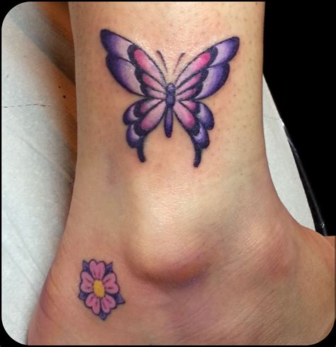 Purple Butterfly Tattoo Butterfly Tattoos For Women Tiny Butterfly Tattoo