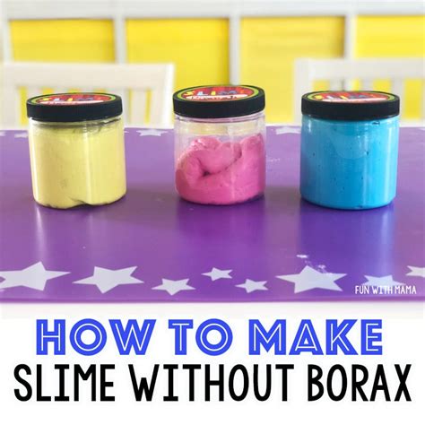 Some recipes use simple ingredients, such as dish soap and cornstarch. How To Make Slime Without Borax - Fun with Mama