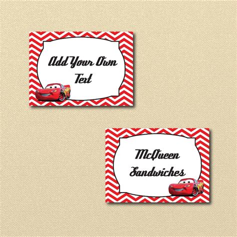 Lightning Mcqueen Party Printables Printable Cars Labels Disney Cars