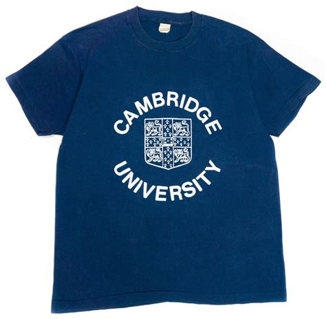 Vintage 80s Cambridge University T Shirt Camisas