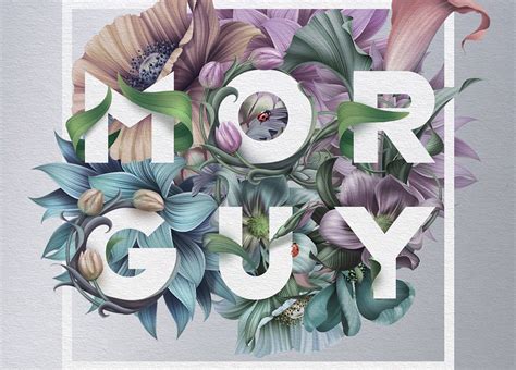 40 Floral Typography Designs That Combine Flowers And Text デザイン フラワー