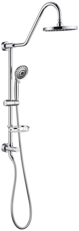 Shower System With 8 Rain Showerhead Homelody 5 Function Hand Shower