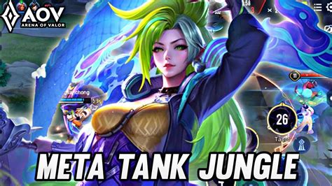 Mina Gameplay Meta Tank Jungle Arena Of Valor Youtube