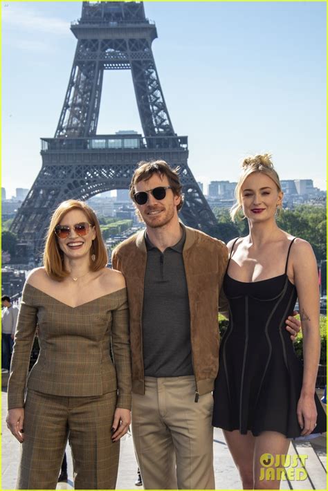 Sophie Turner Jessica Chastain And Michael Fassbender Kick Off Dark