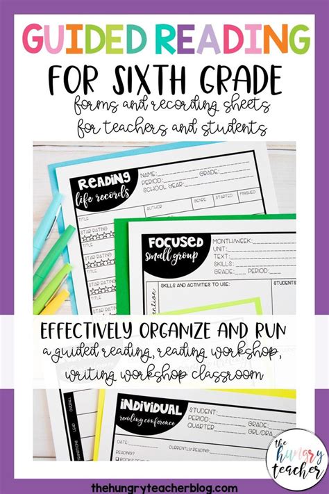 Recording Sheets For Writing Conferences And Guided Reading In Middle