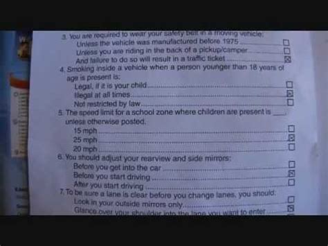 A compact written guide that you can use online or print and take with you. California DMV written test 2013 - YouTube