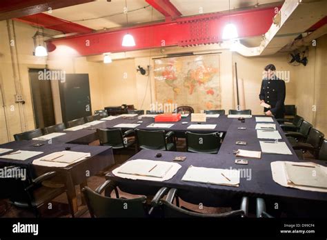 London Uk The Main Cabinet War Room At The Churchill War Rooms In