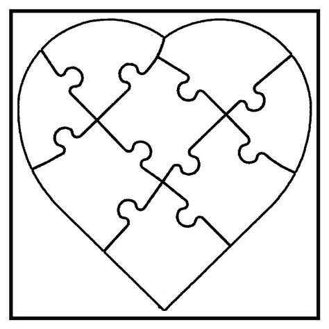 Auf dieser seite findet ihr mehrere varianten für einfache zahlen zum ausdrucken. JoyPac White Line Puzzle Herz zum selbst Bemalen, weiß (6 ...