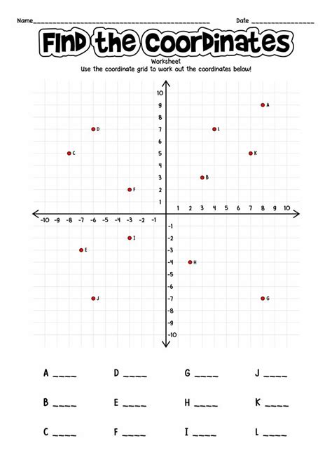 The Coordinate Line Worksheet For Students To Practice Graphing And