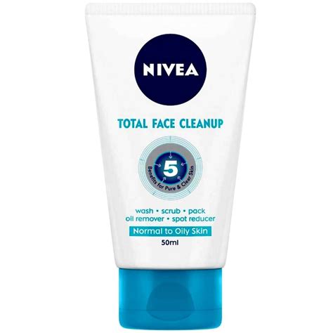 Nivea Total Face Cleanup Face Wash For Normal To Oily Skin 50 Ml Price