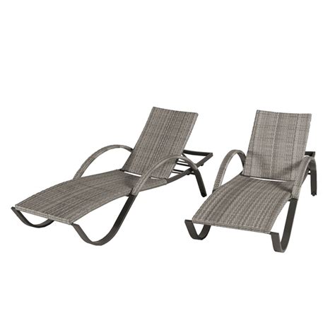 2pc patio rattan lounge chair chaise recliner back adjustable w/wheels cushioned turquoise\white. Shop RST Brands Cannes Stackable Set of 2 Wicker Chaise ...