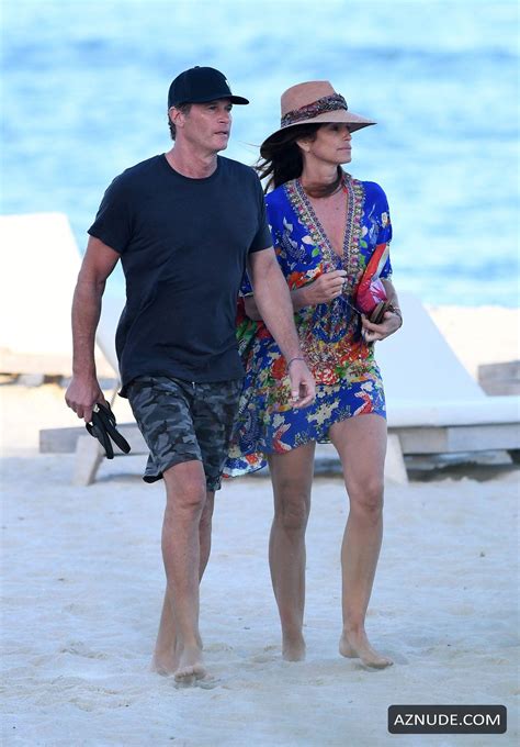 Cindy Crawford And Husband Rande Gerber Relax On The Beach In Miami