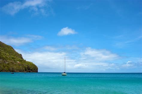 Boat Floating In Ocean Free Stock Photo Public Domain Pictures