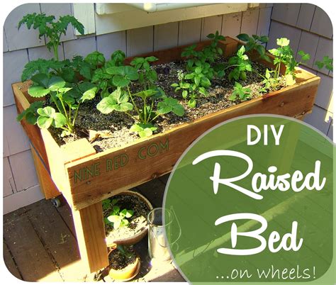 Raised garden beds are one of the best tools for gardening. DIY Simple Raised Bed.... on wheels!