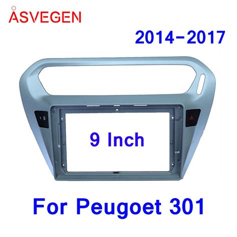 Asvegen 9 For Peugeot 301 Car Radio Fascia Frame Car Dvd Frame