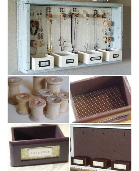 These spaces might be small but they are practical, too. DIY Jewelry Organization Ideas | Click for Tutorial | DIY ...