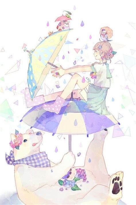 Umbrella Anime Art Beautiful Anime Art Anime Drawings