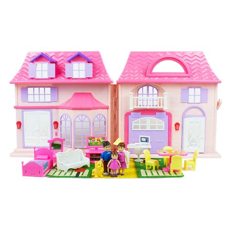 Boley American Doll House 21 Pc Kids And Toddler Toy House Playset With