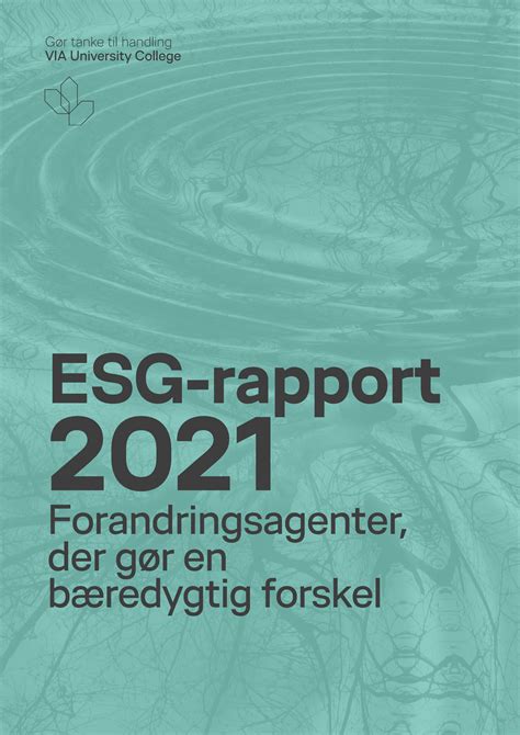 Esg Rapport By Via University College Issuu