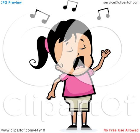 Royalty Free Rf Clipart Illustration Of A Singing