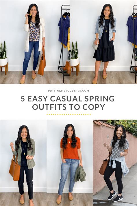 5 Casual Spring Outfits To Copy From The 2nd Edition Starter Kit Wardrobe Guide Putting Me