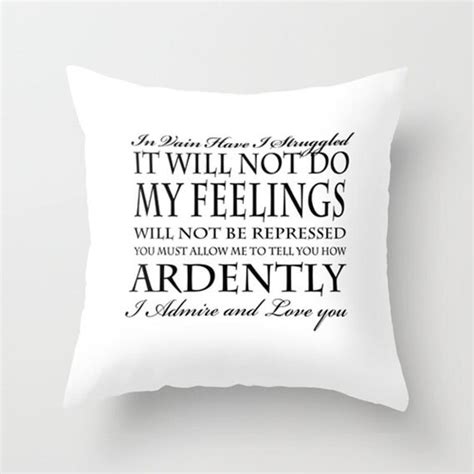 Throw Pillow Cover Mr Darcy Pride And Prejudice 16x16